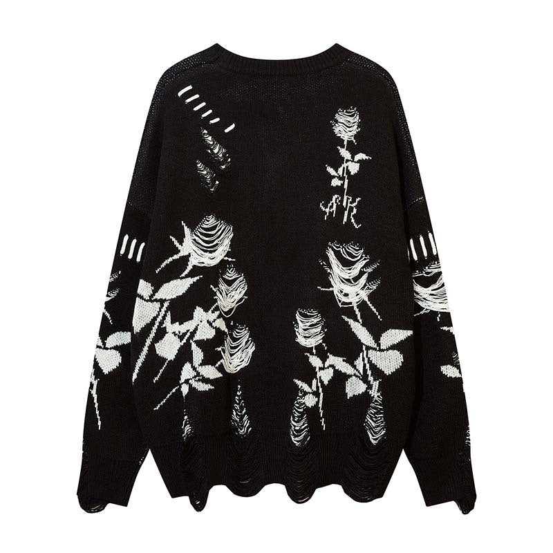 High Street Rose Jacquard Niche Design Torn