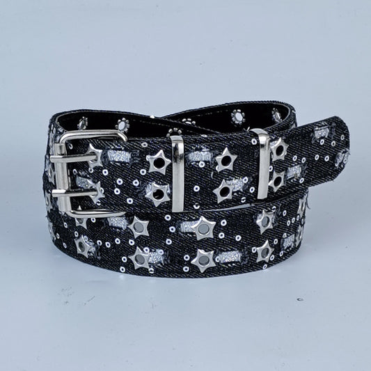 Casual Edgy And Stylish Jeans With A Sassy Belt For Women