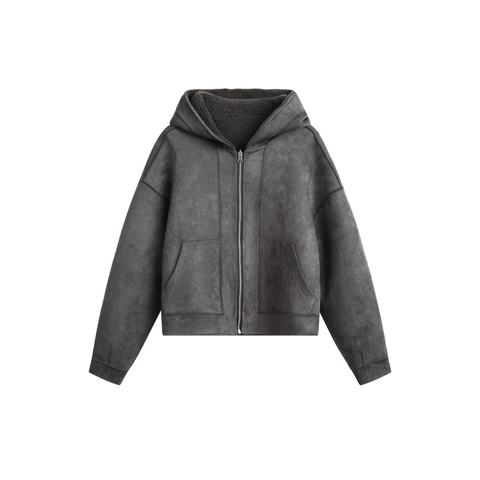 Retro Double-sided Lamb Wool Coat Warm-keeping Cotton Clothing