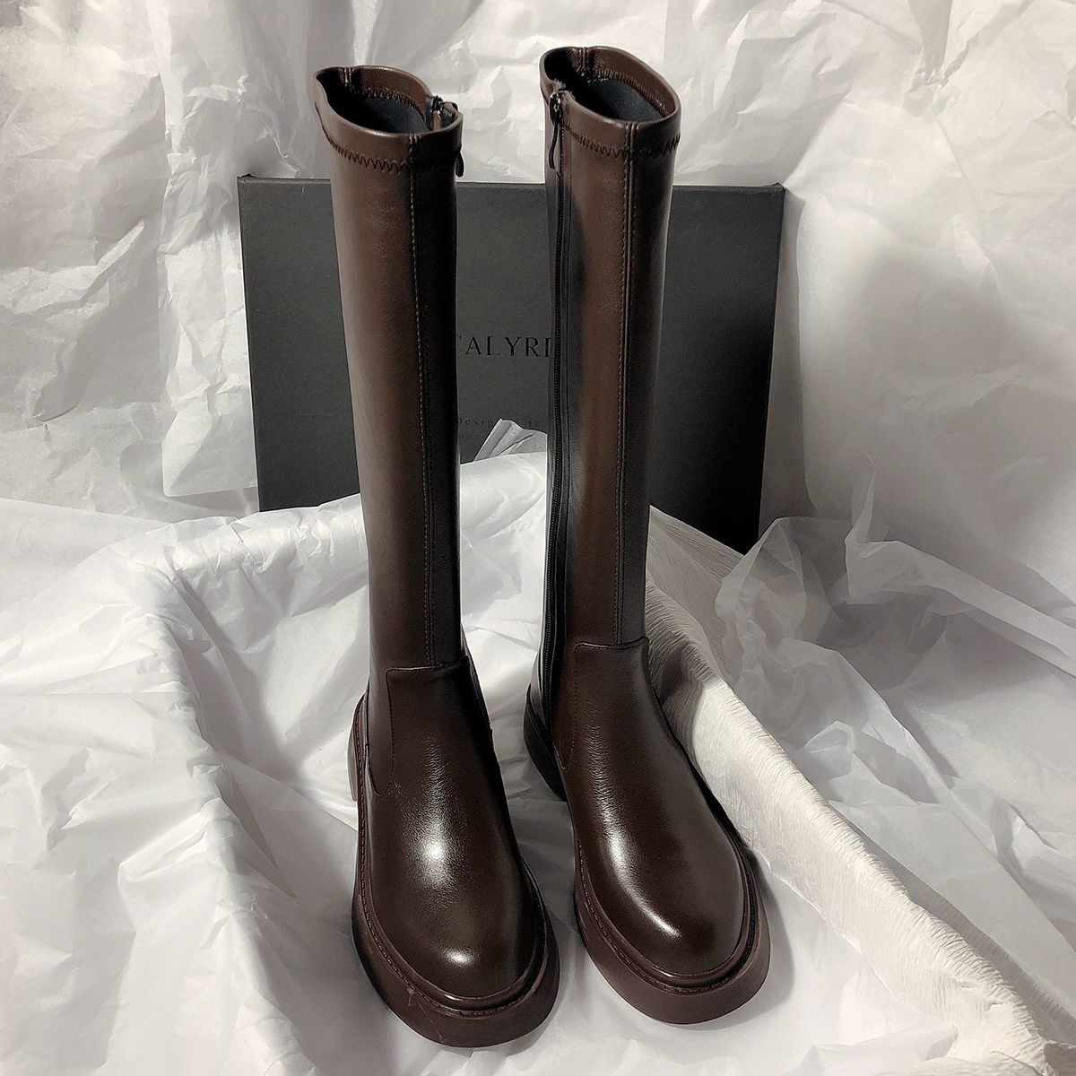 All-match Long Boots Thick-soled Thick Heel High Tube