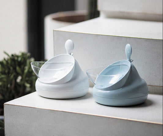 Double Bowl Oblique Mouth Bowl