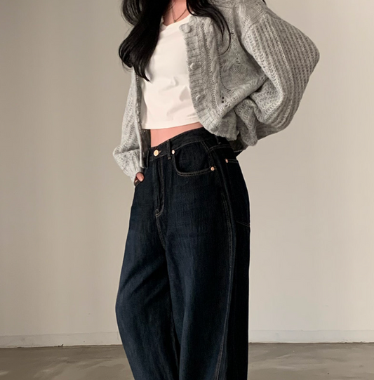 Retro Løs Stil Sweaterjakke Vinter til Kvinder