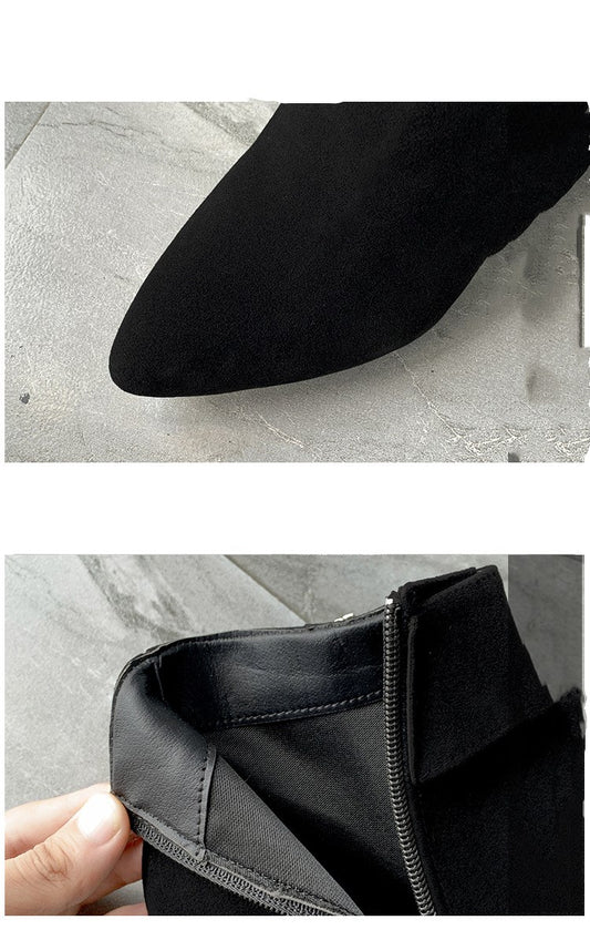 High Heel Thick Martin Boots Women's British Style