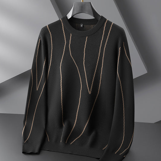 Rundhalset Plus Size Let Luksus Løs Sweater