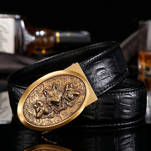 Faucet card slot leather belt