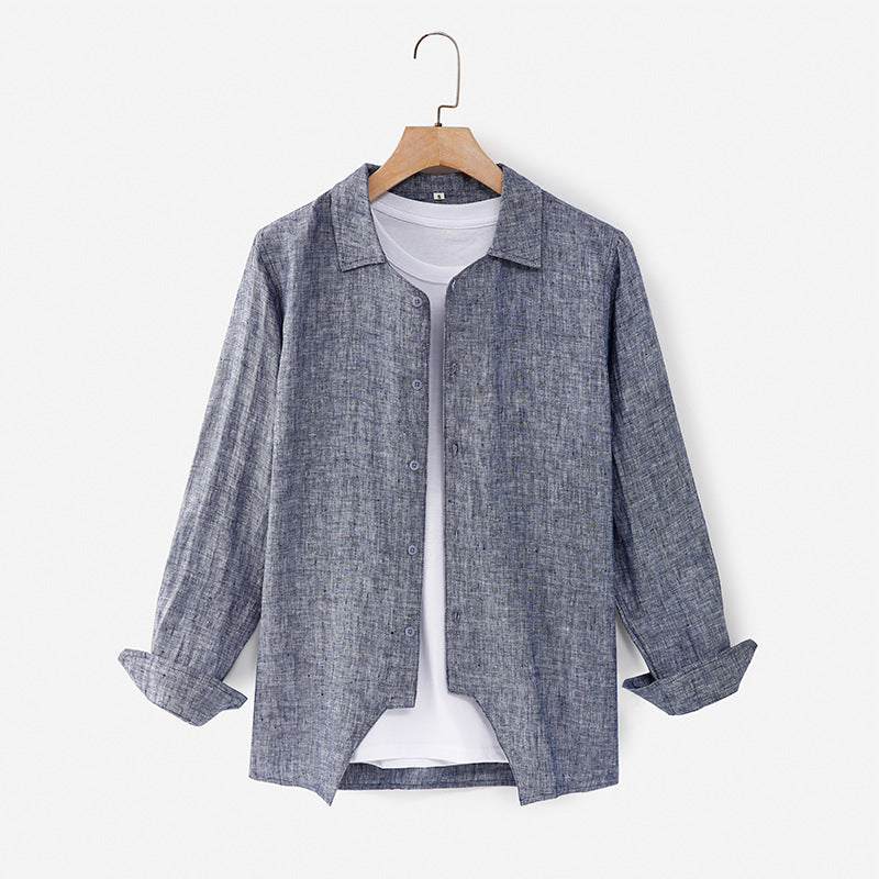 Spring And Summer Men's Fashion Linen Shirt