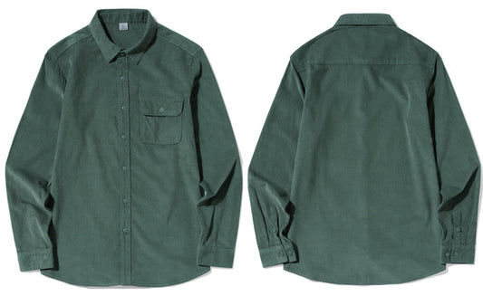 Men's Corduroy Long Sleeve Casual Shirt