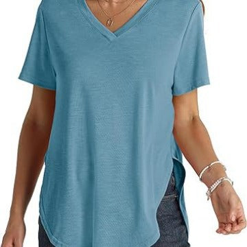 Women's Top Fashion Casual Short Sleeve
