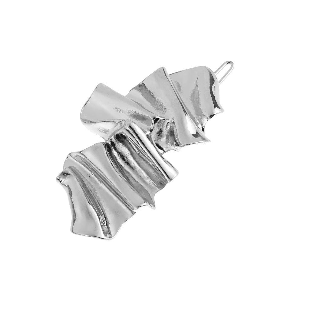 Convex Folding Hairpin Headdress Pleated Fashionable Irregular