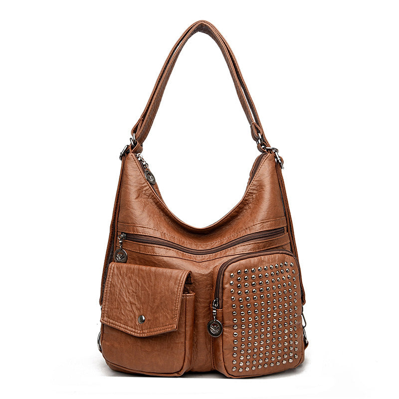 Women's Fashion Solid Color Shoulder Bag