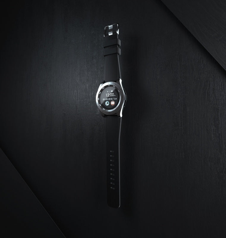 Smartwatch-telefonkort 1,3 rund skærm én knap SOS sports skridt smartwatch Bluetooth smart-armbånd