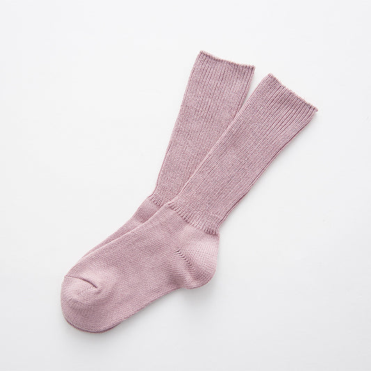 Double needle pile socks