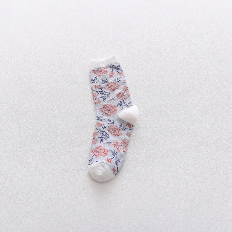 Medium tube color socks