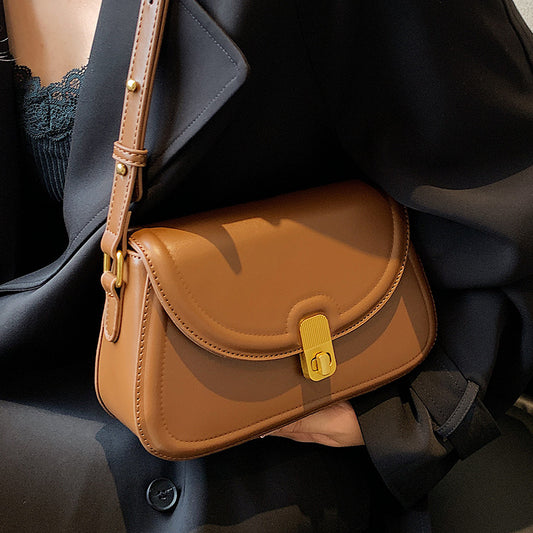 Women's Fashion Simple Solid Color Crossbody Bag