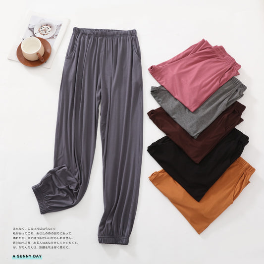 Modal Sports Pants Female Summer Thin Loose