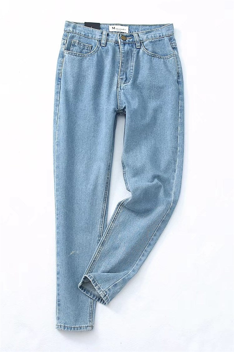 High waist loose-fitting harem pants trousers