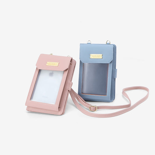 lady's neck mobile phone bag wallet