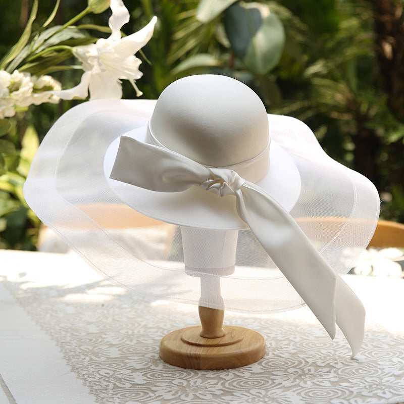 Bride's Wedding Studio Portrait Hat