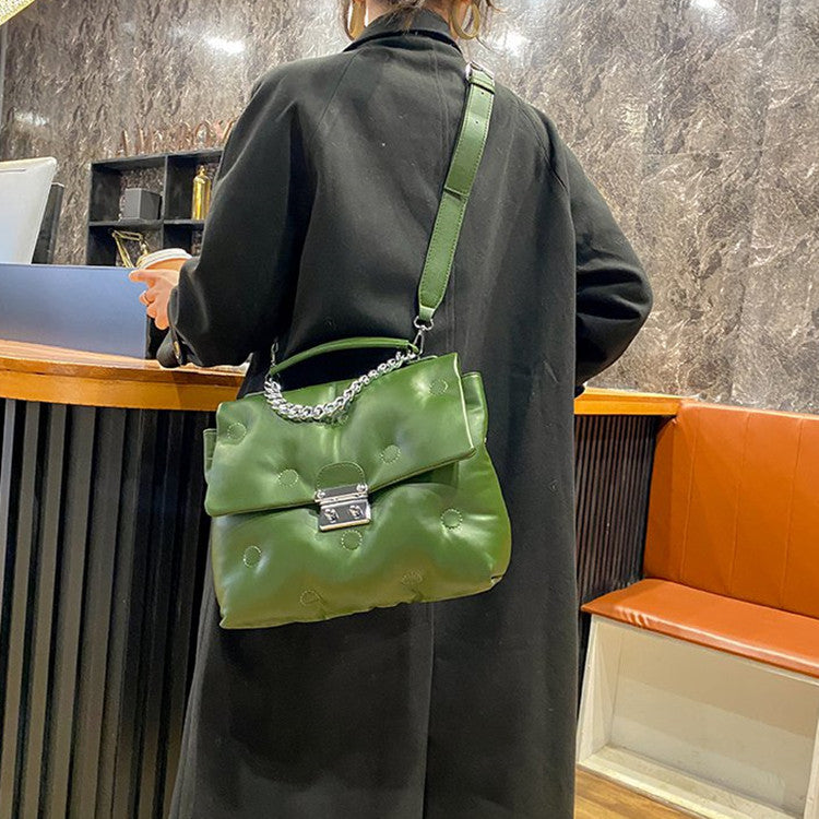 Soft Leather Space Bag All-match Large-capacity One-shoulder Messenger Handbag
