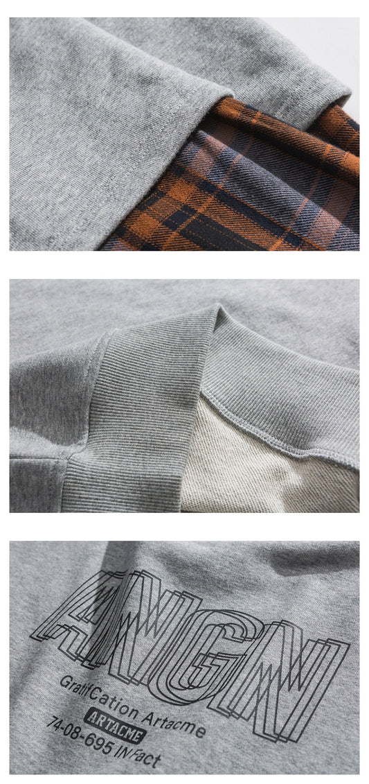 Todelt sweater til mænd og kvinder, løs pasform, parmodel