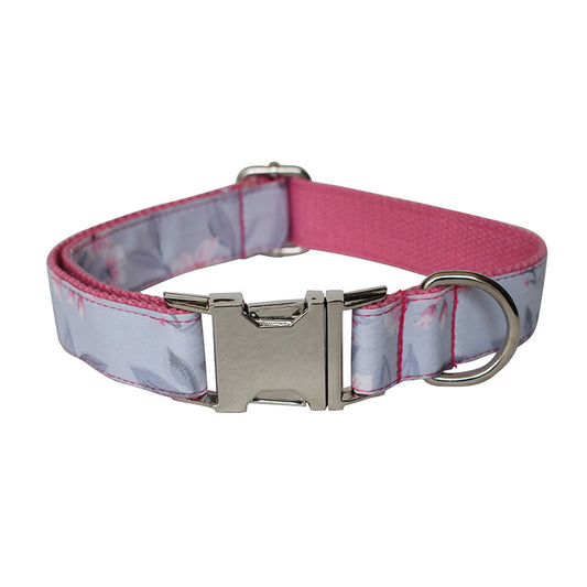Ink Painting Print Pet Dog Collar Leash Bow