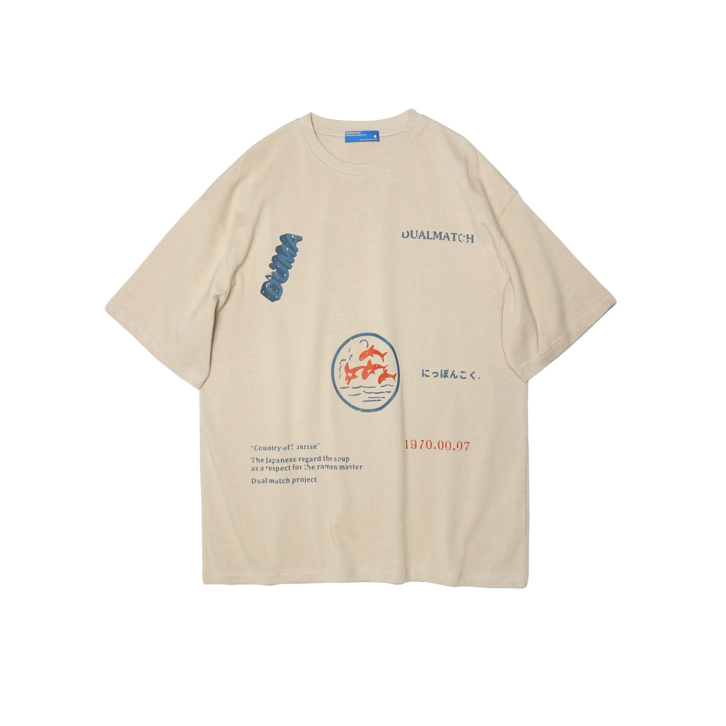Street Casual Letter Print T-shirt Loose