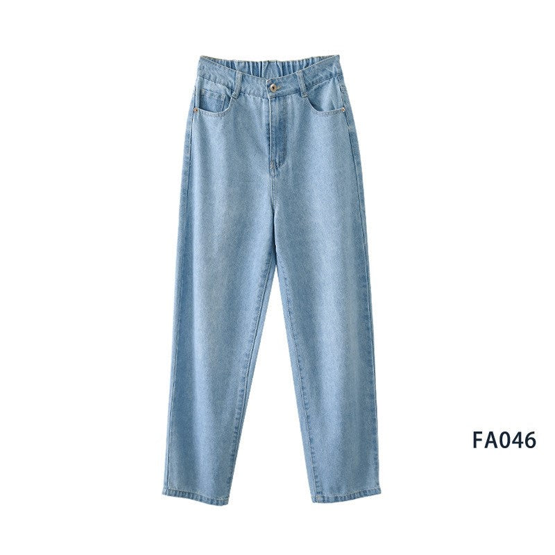 Straight loose daddy drape and thin mopping pants