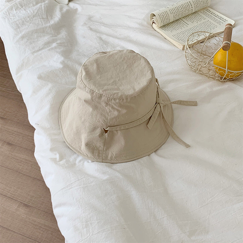Japanese Drawstring Bucket Hat Women's Summer Thin Breathable