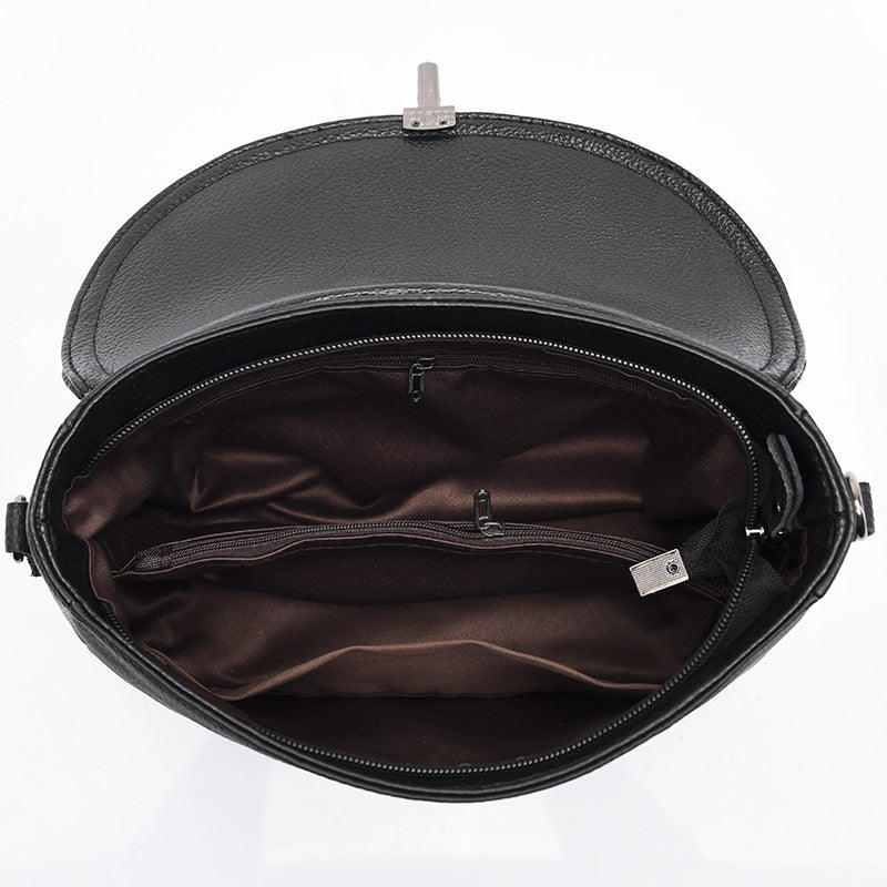 Versatile Large Capacity Top Layer Cow Leather Female