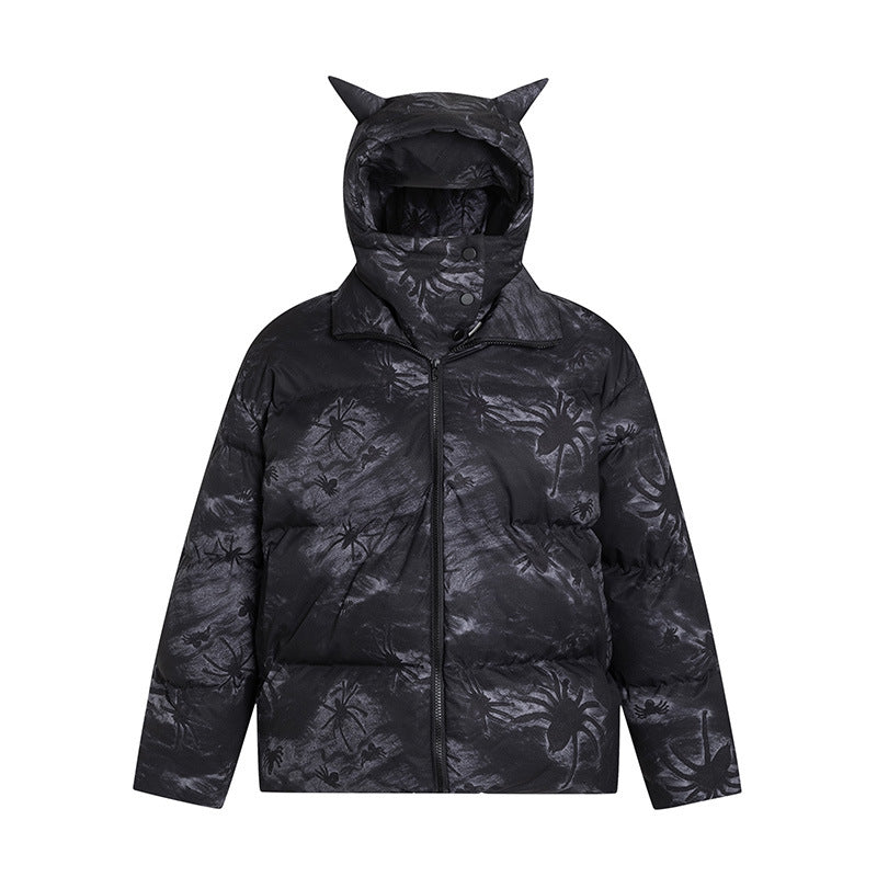 Retro Stand-up Collar Thermal Cotton-padded Loose All-match Couple