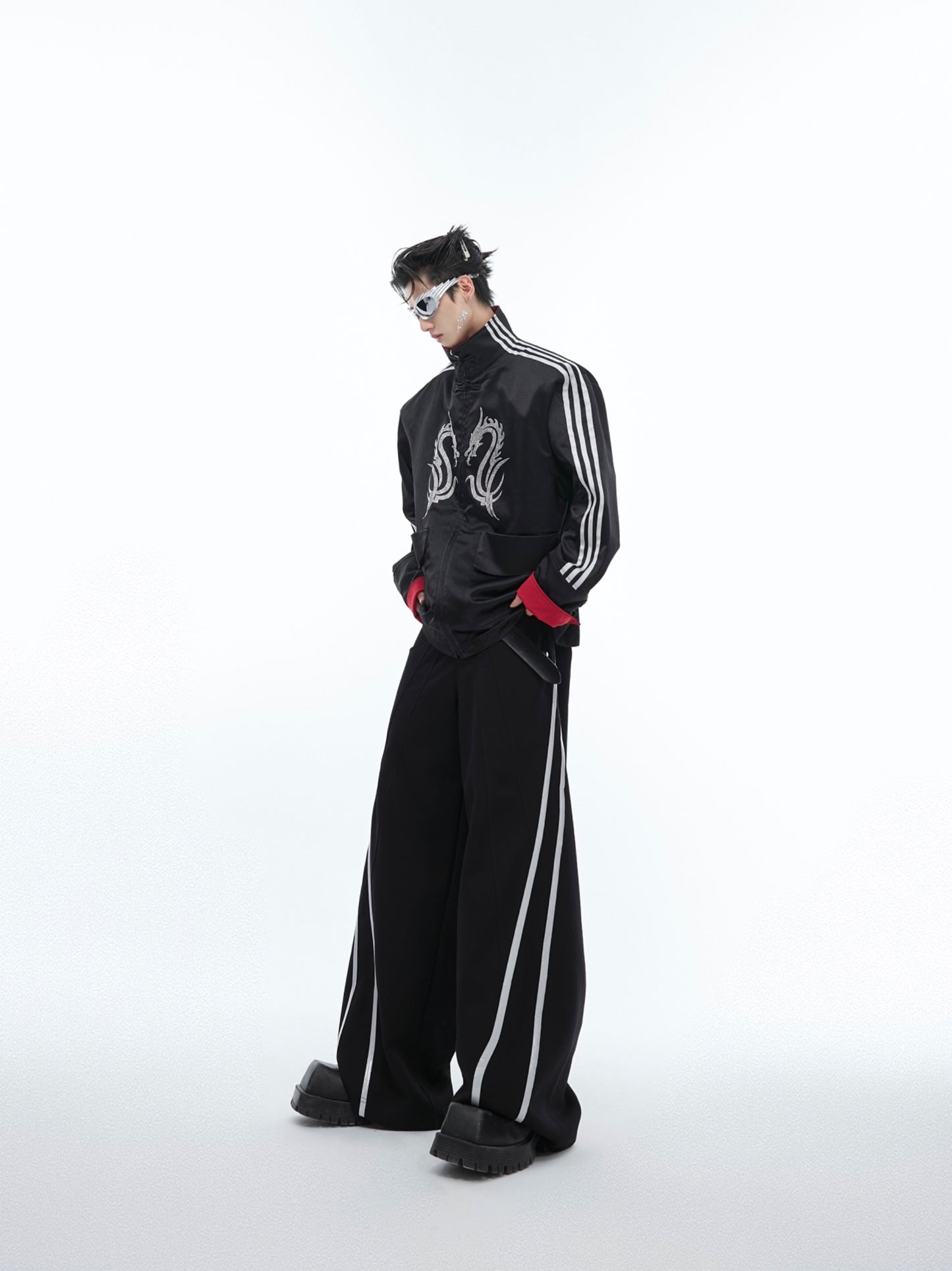 Stand Collar Buckle Jacket Coat