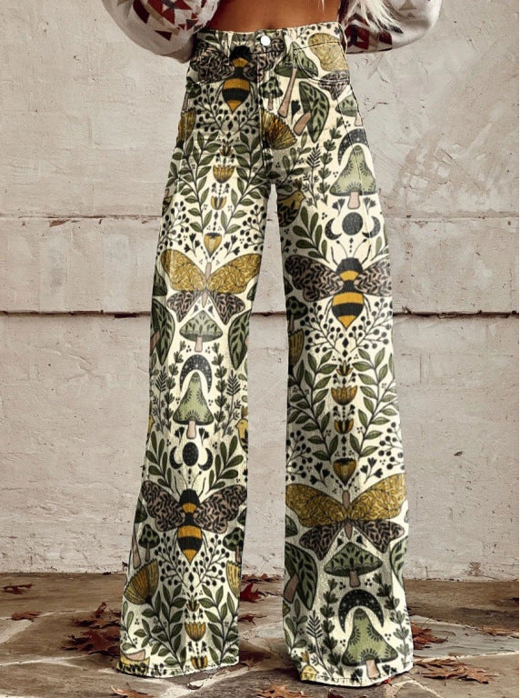 Plus Size Casual Thin Wide-leg Women's Pants