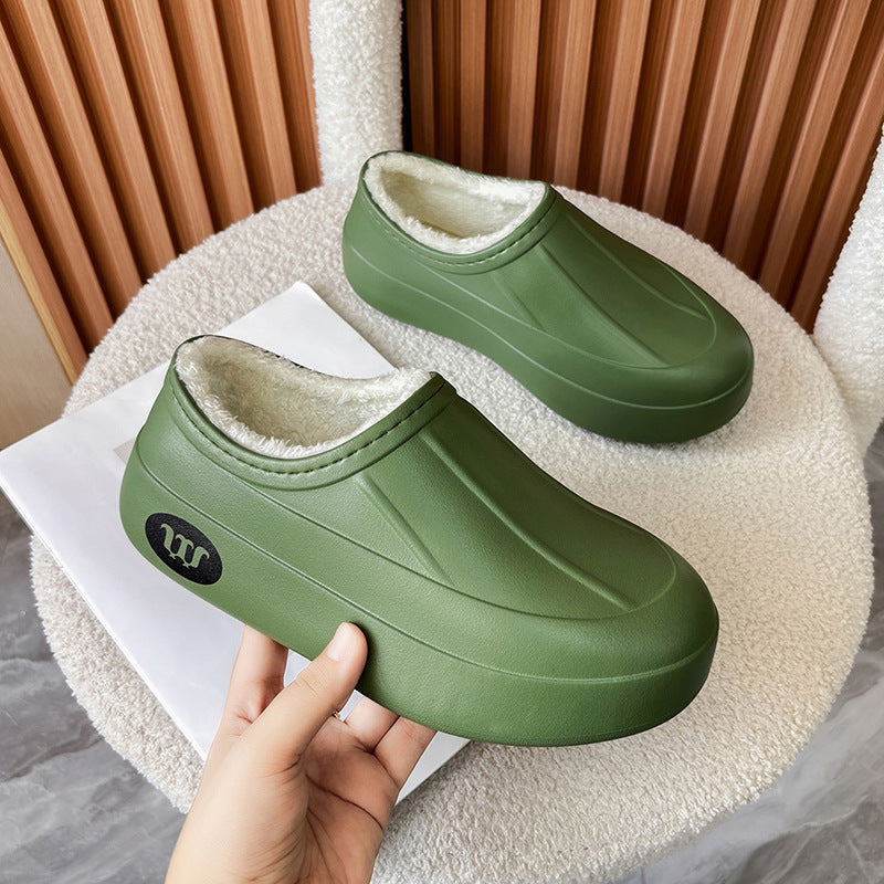 Varmt, vandtæt og olieafvisende slip-on-fodtøj i kuvertstil