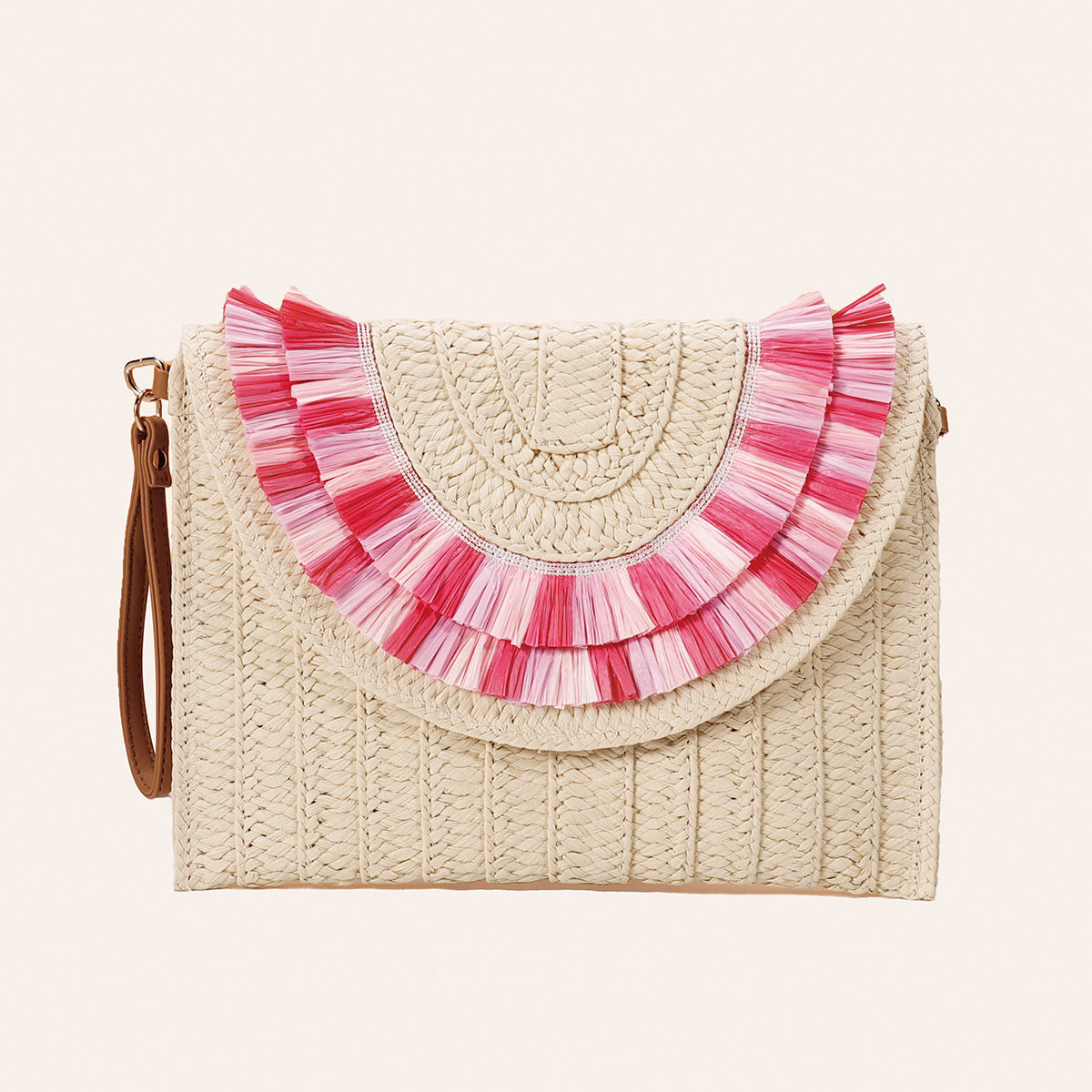 Small Hand Bag Straw Envelope