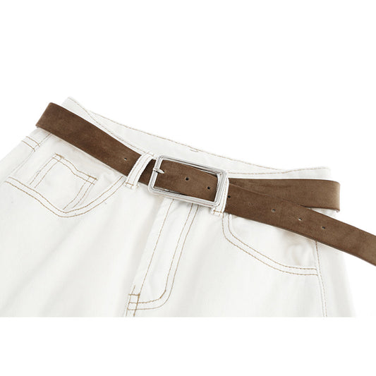 High waist was thin nine points turnip pants