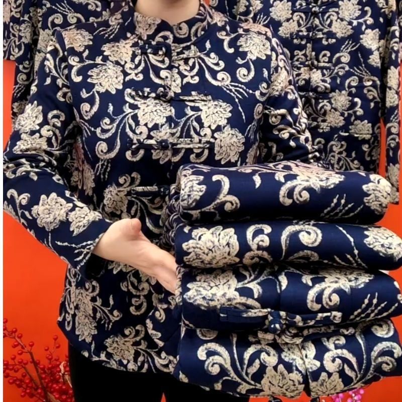 Women's Thick Retro Ethnic Style Cardigan With Fleece Base