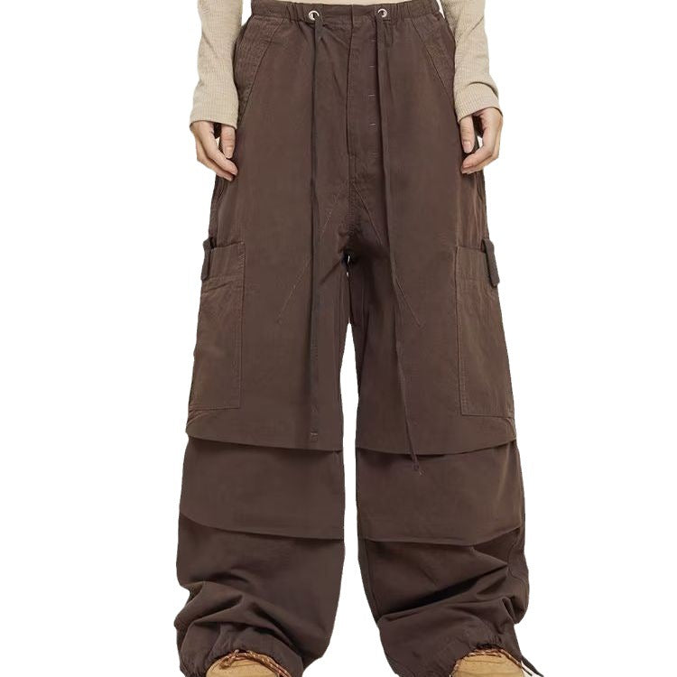 American Retro High Street Straight Wide Leg Casual Pants