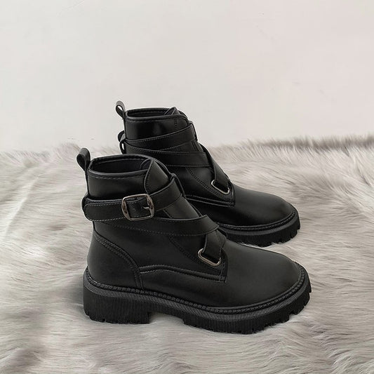 Women's Casual Thick-soled Heightened Short Boots