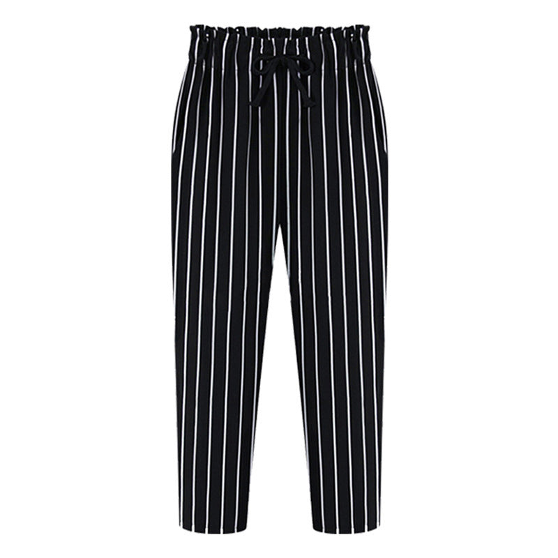 Chiffon cropped trousers