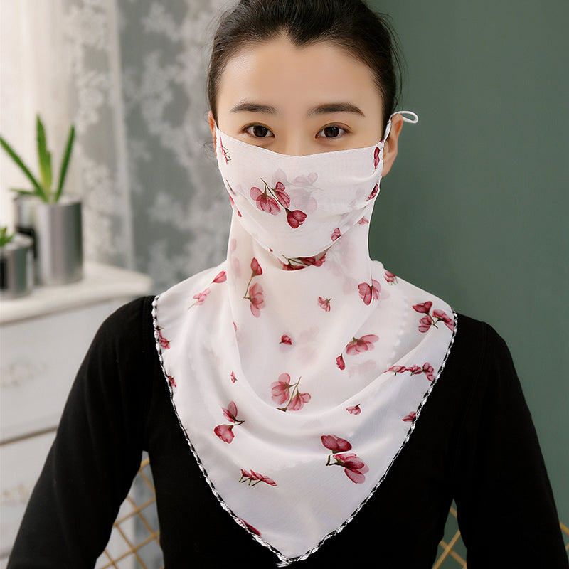 Chiffon trekantstørklæde