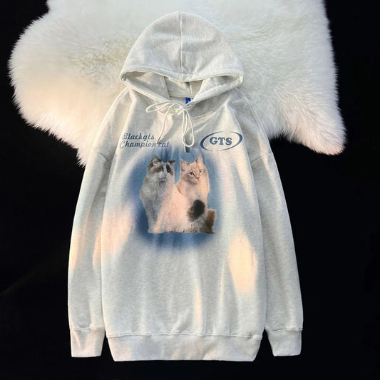 Europæisk størrelse sweatshirt med sænkede skuldre til fritidssport