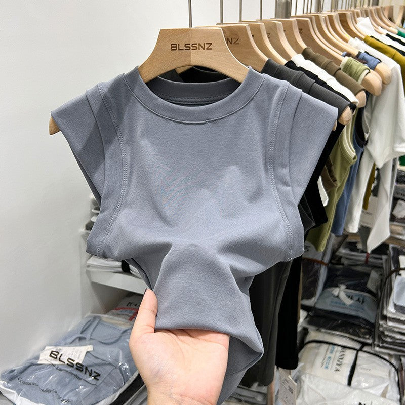 Niche Sleeveless Stitching Vest Top