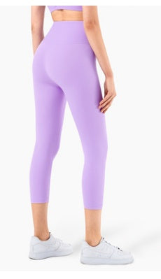 New Fitness Yoga No T-line Nude High-waist Beautiful Buttocks Cropped