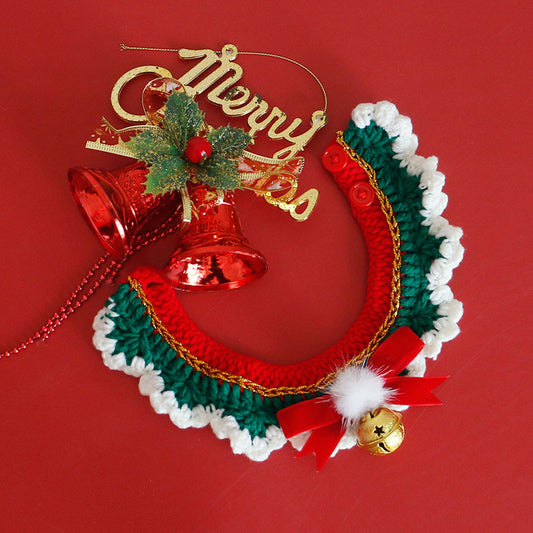 Cat Collar Scarf Pet ChristmasNew Year's