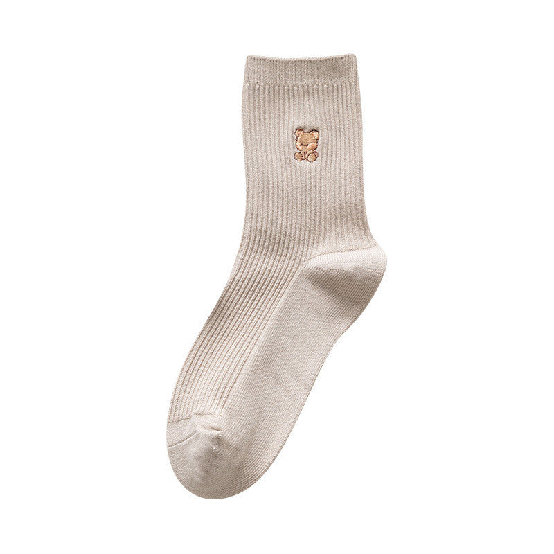 Women's Cotton Cute Japanese Bear Stockings