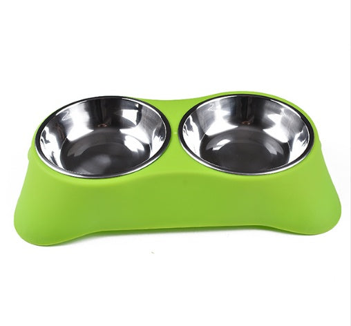 Sunscreen Silicone Pet Double Bowl Environmentally Friendly Non-toxic Silicone Non-slip Food Dog Bowl