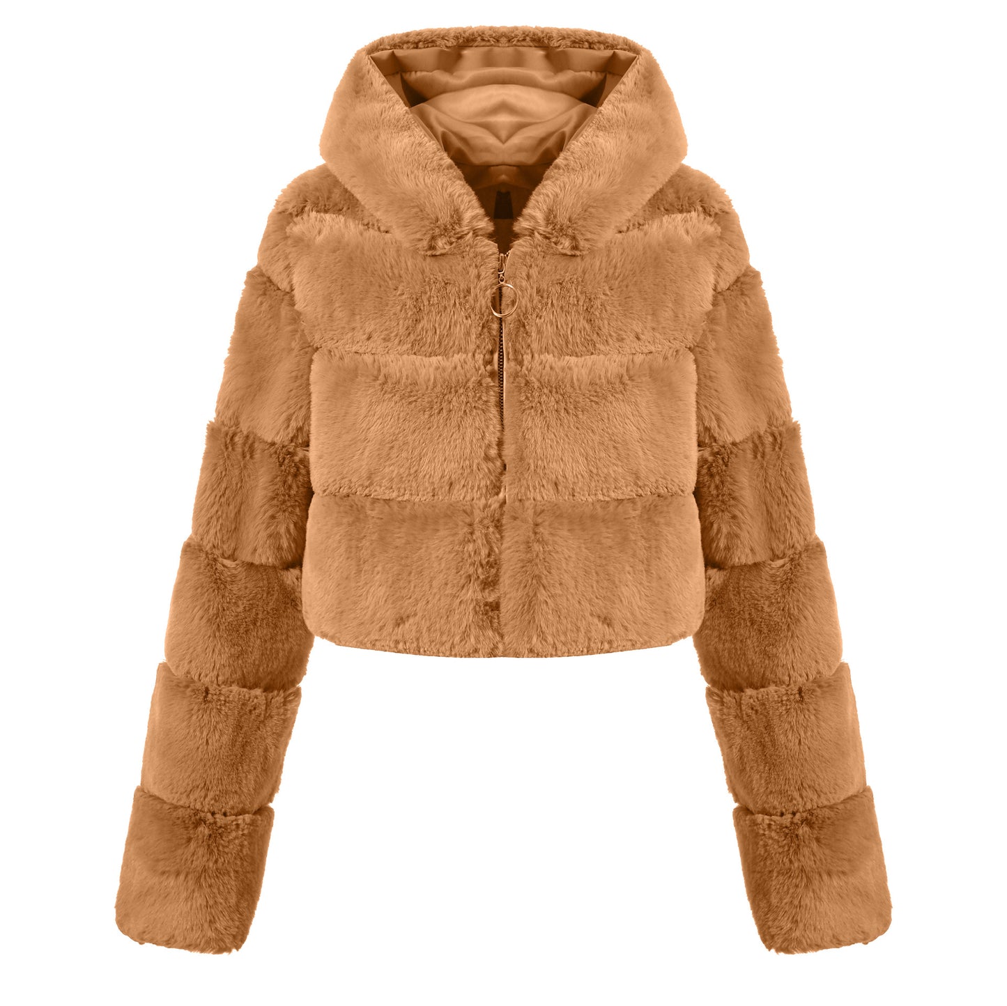 Solid Color Faux Fur Coat Jacket Fashion