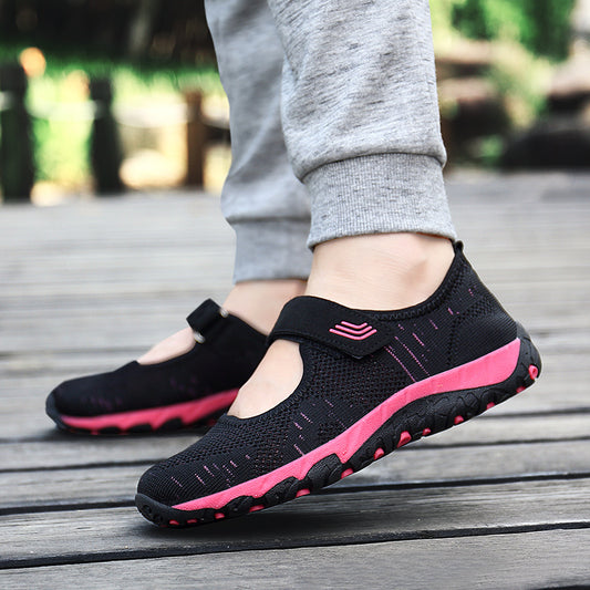 Velcro Fashion Trend Elderly Sports Shoes