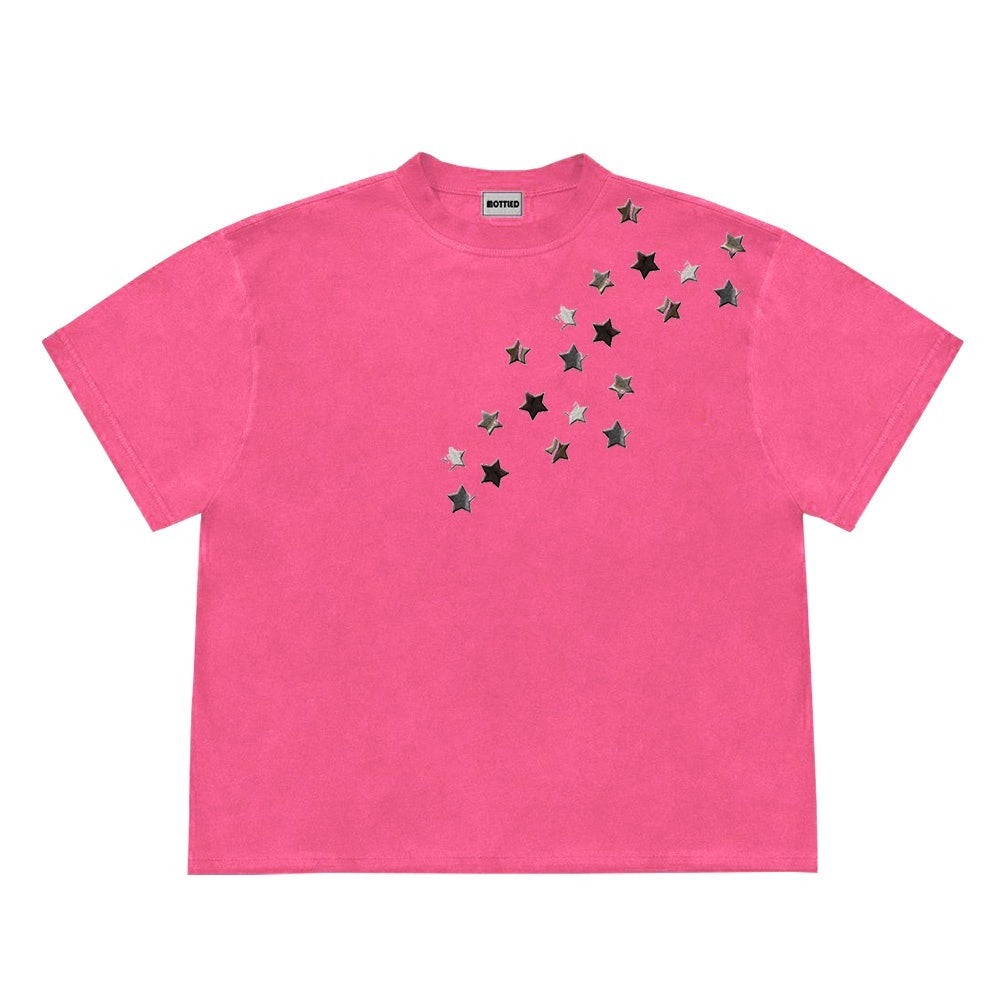 Women's American-style Retro Short-sleeved Neckline