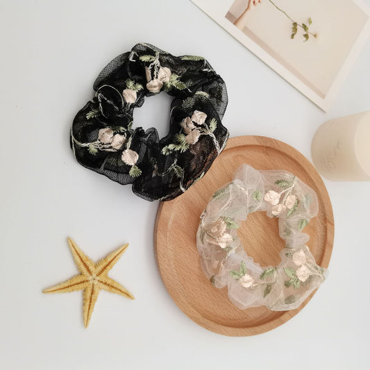 Lace Embroidery Gentle Temperament Hair Ring